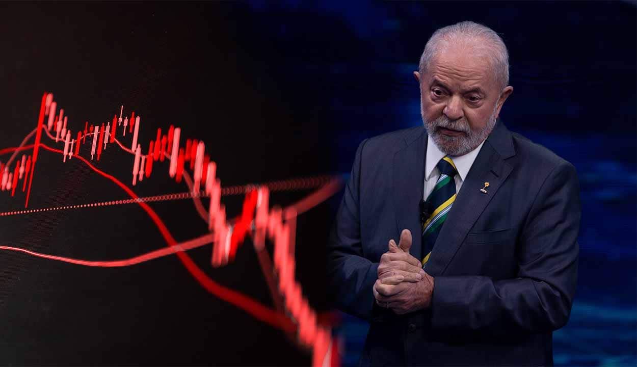 Gráfico com visão econômica pessimista do governo Lula