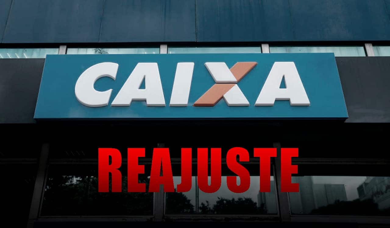 Imagem da fachada de uma agência da Caixa