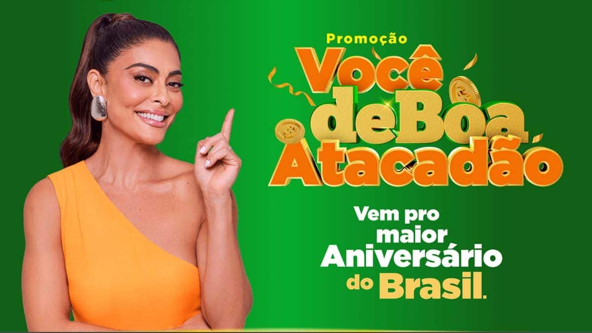 Banner de divulgação da promoção "Você de boa Atacadão".
