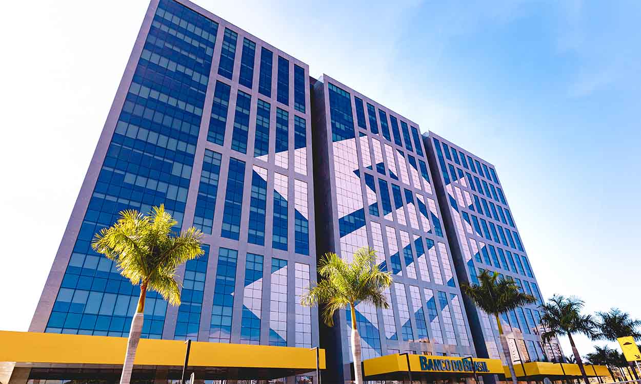 Fachada da sede do Banco do Brasil