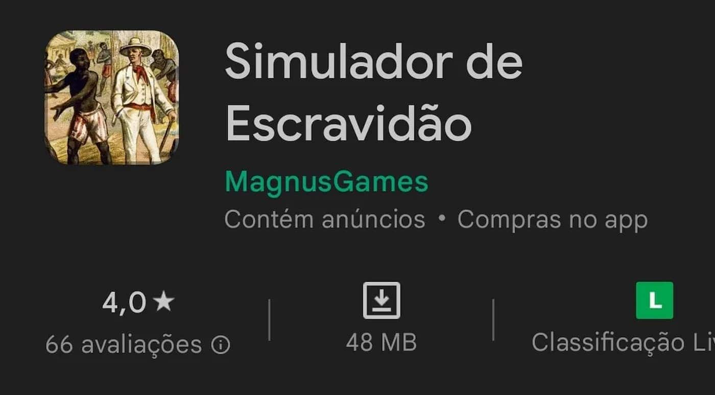 Jogo Simulador de Escravidão na Play Store