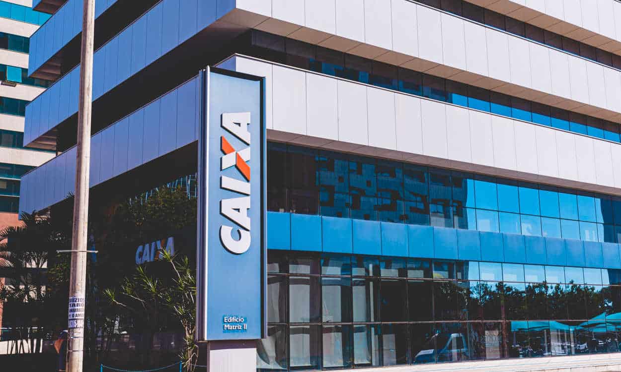 Fachada de uma agência da Caixa