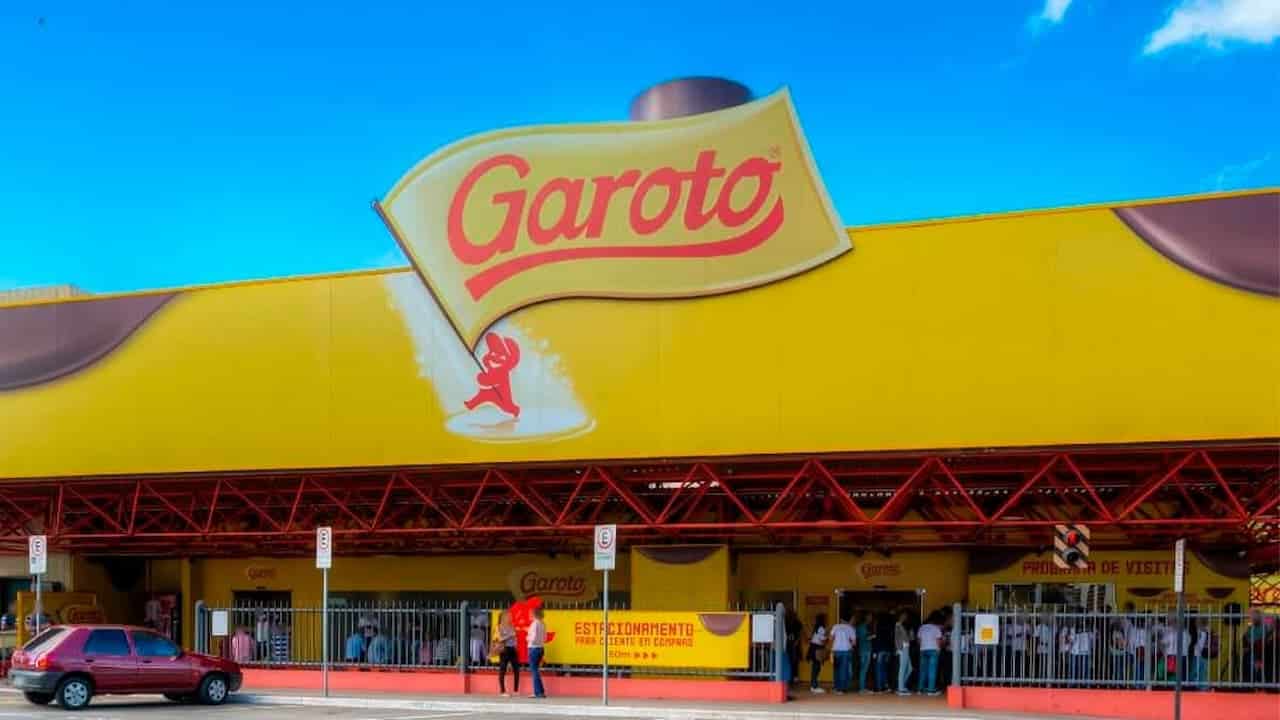 Imagem da fábrica da Garoto