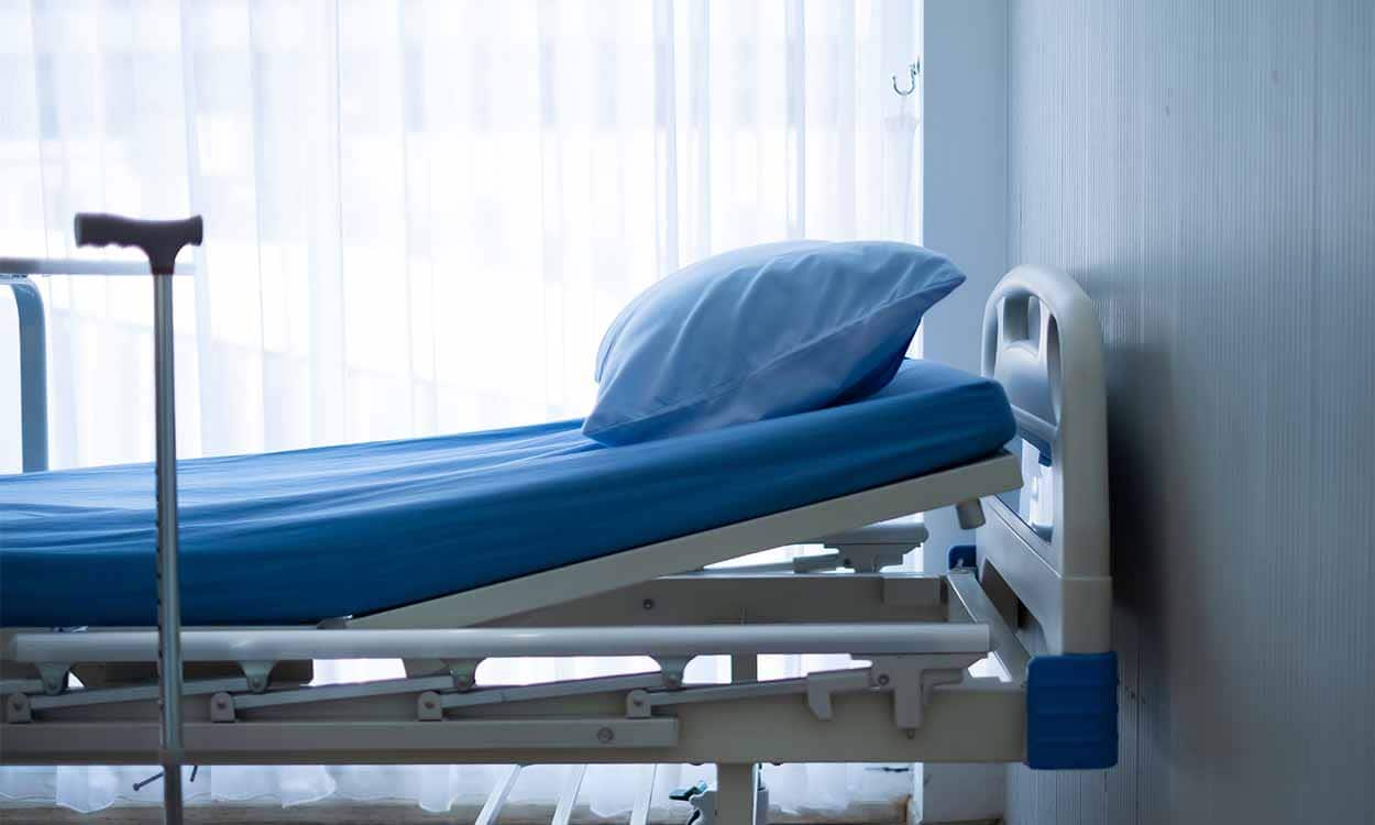 Imagem de um leito em hospital