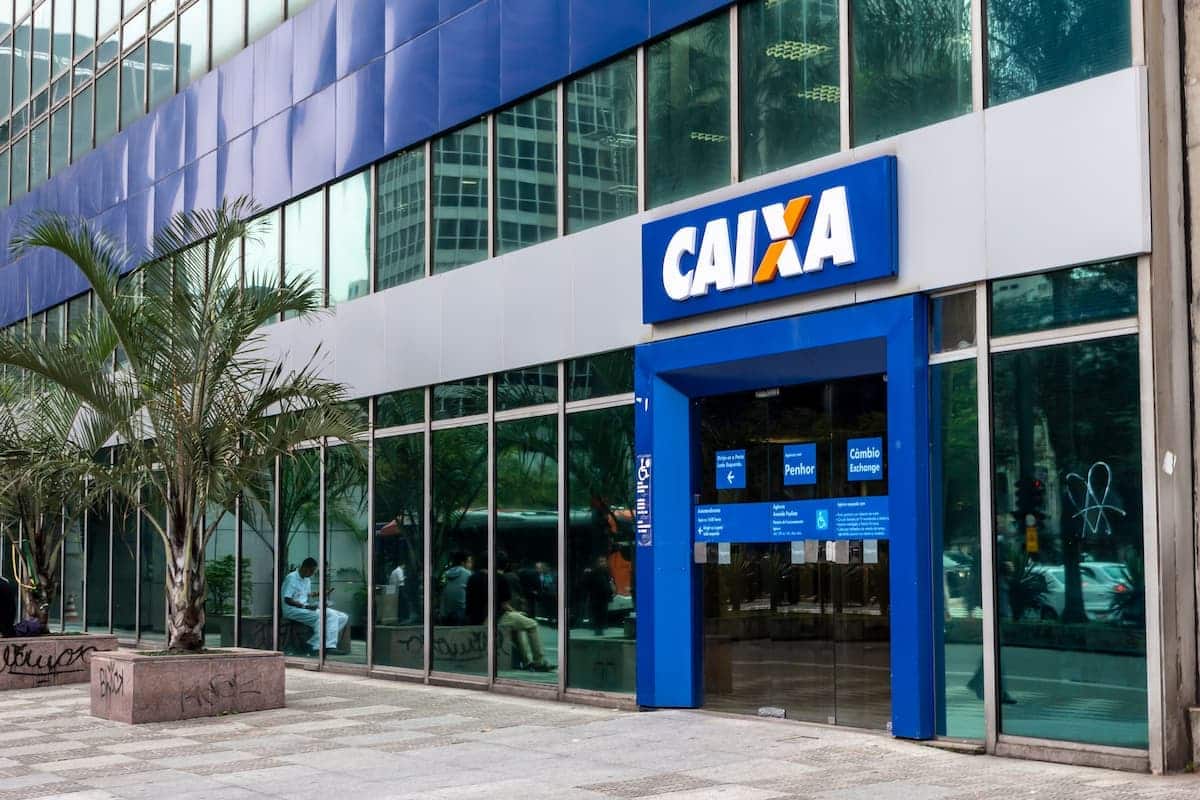 Fachada de unidade da Caixa Econômica Federal