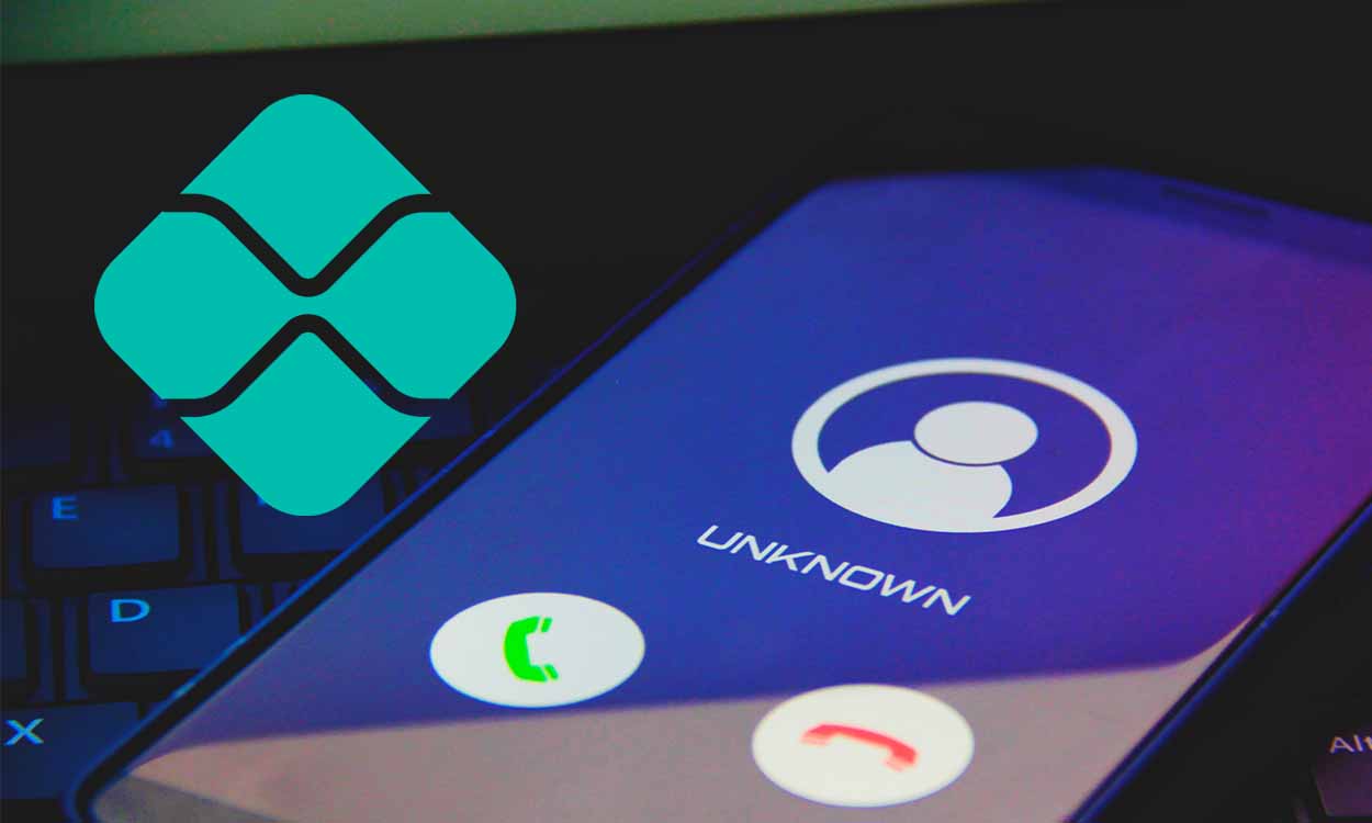 celular recebendo ligação anônima do lado do símbolo do Pix