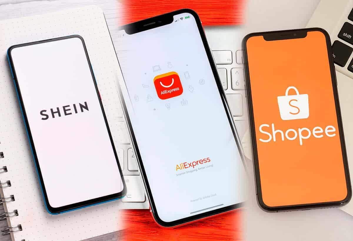 Celulares com aplicativo de varejistas internacionais abertos