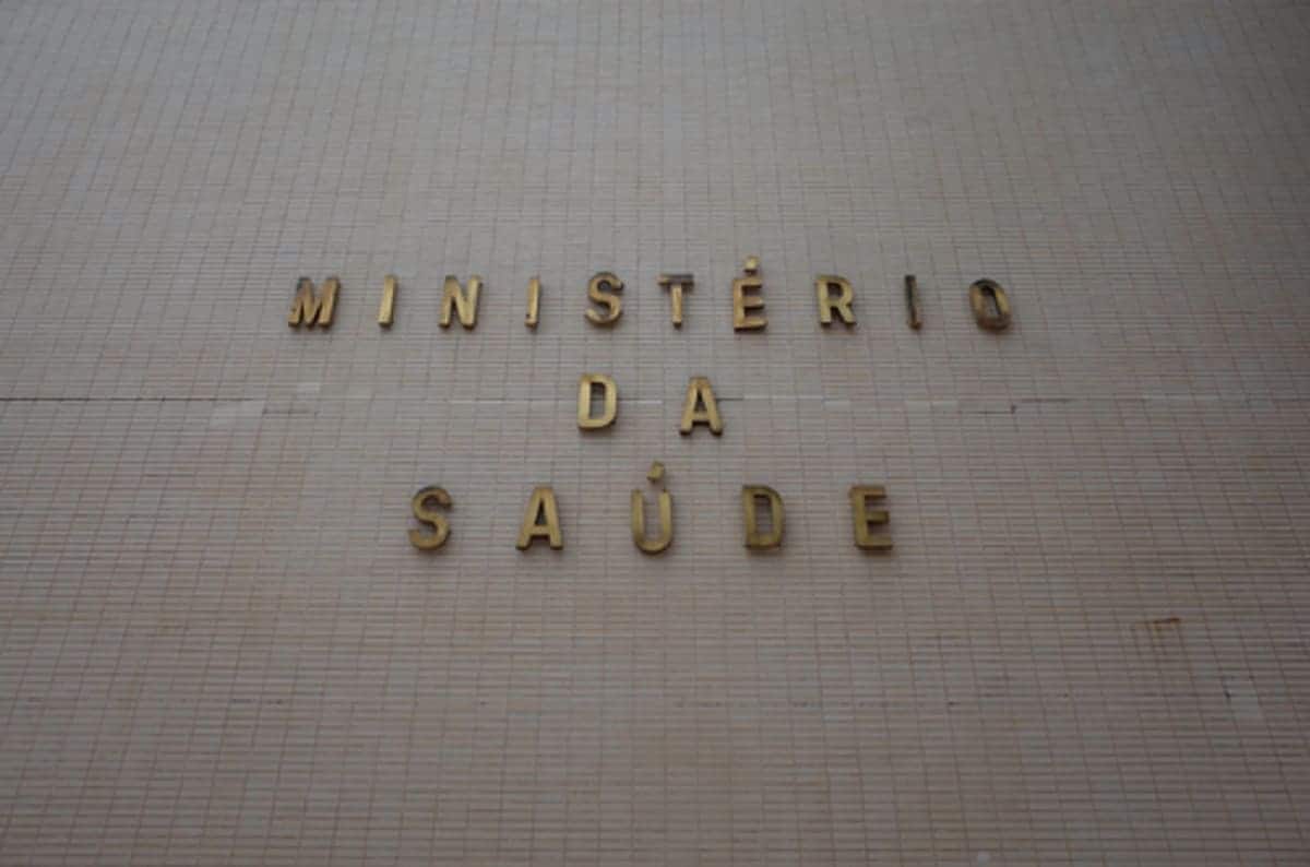 Fachada do Ministério da Saúde.
