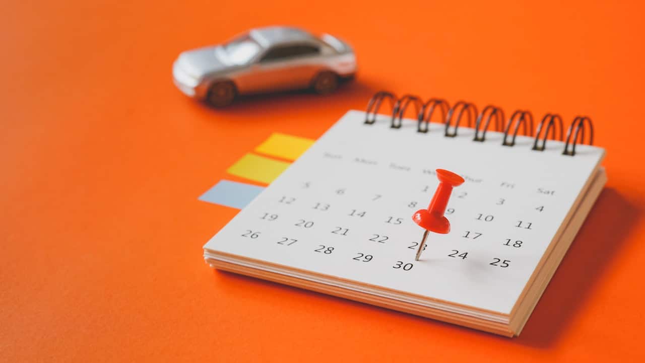 Calendário apontando feriados