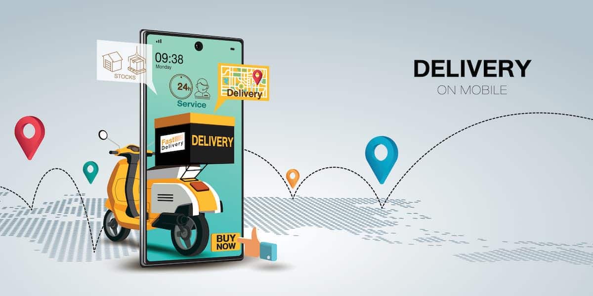 imagem simbolizando entregador de app de delivery
