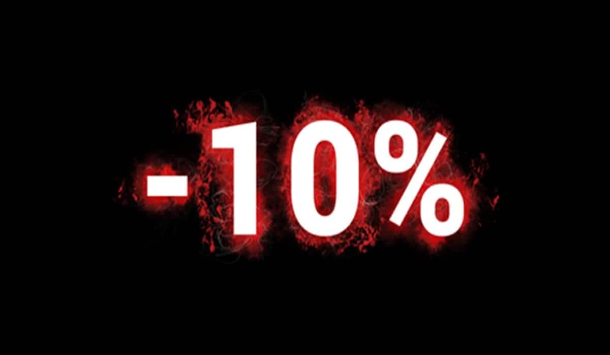desconto de 10%