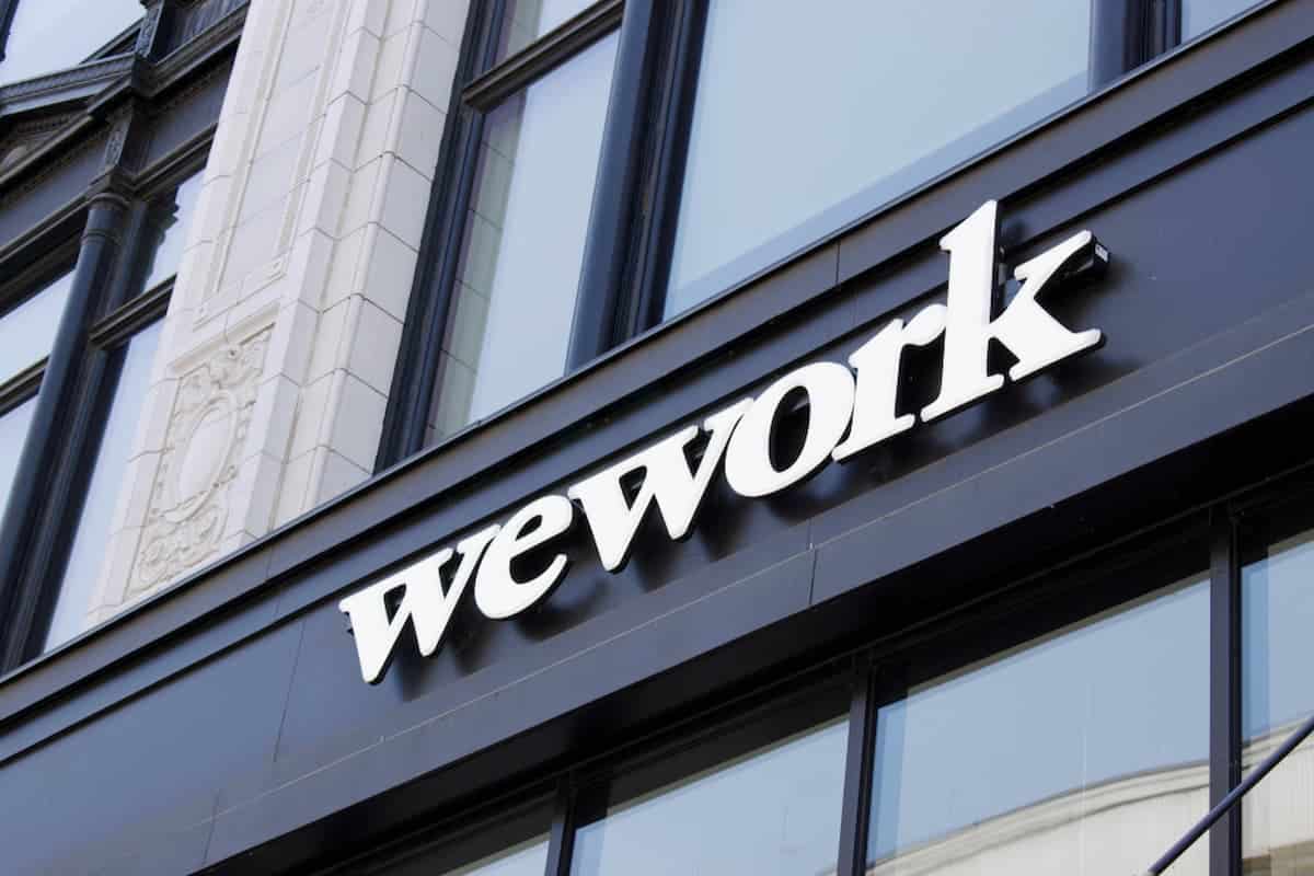 Fachada do escritório da WeWork, empresa que pediu recuperação judicial.