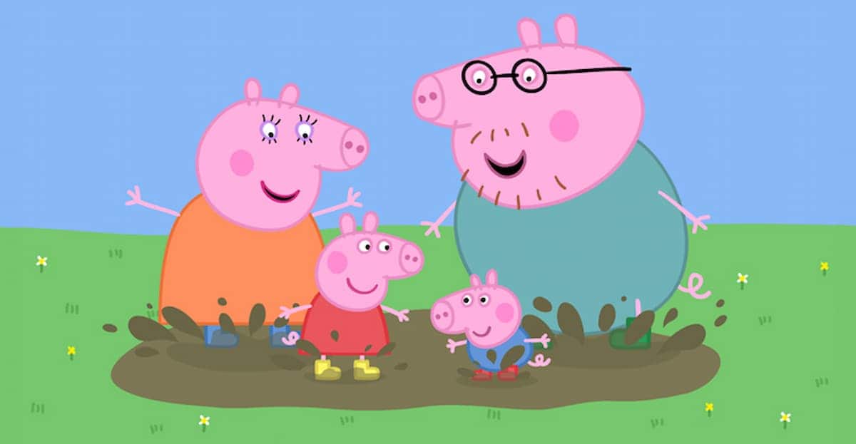 imagem da Peppa Pig e sua família