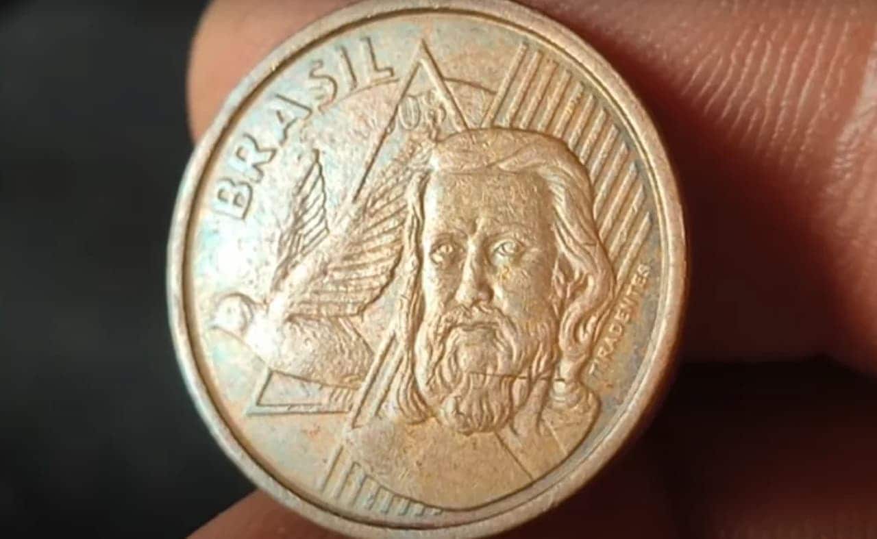 moeda de 5 centavos
