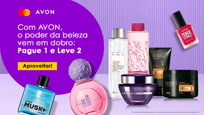 Produto Avon de graça: veja como pela Mastercard