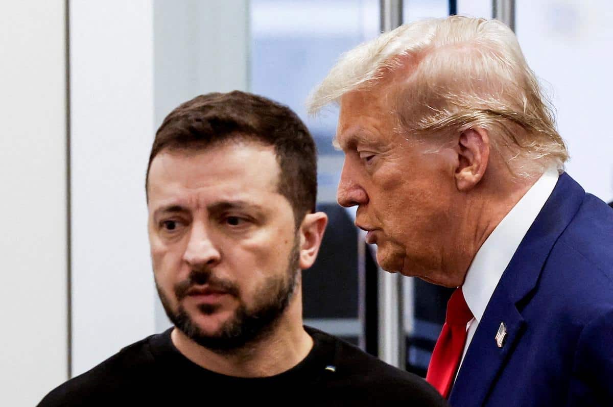 Zelensky e sua tropa de líderes europeus seguem movimentos de Trump