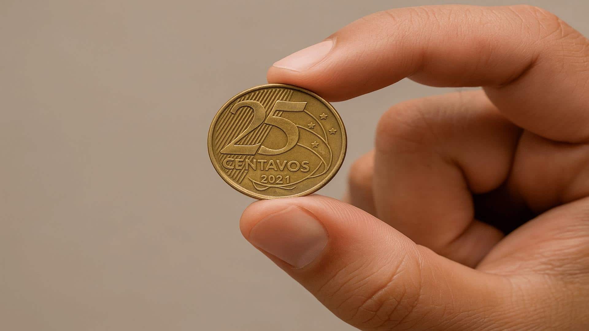moeda 25 centavos