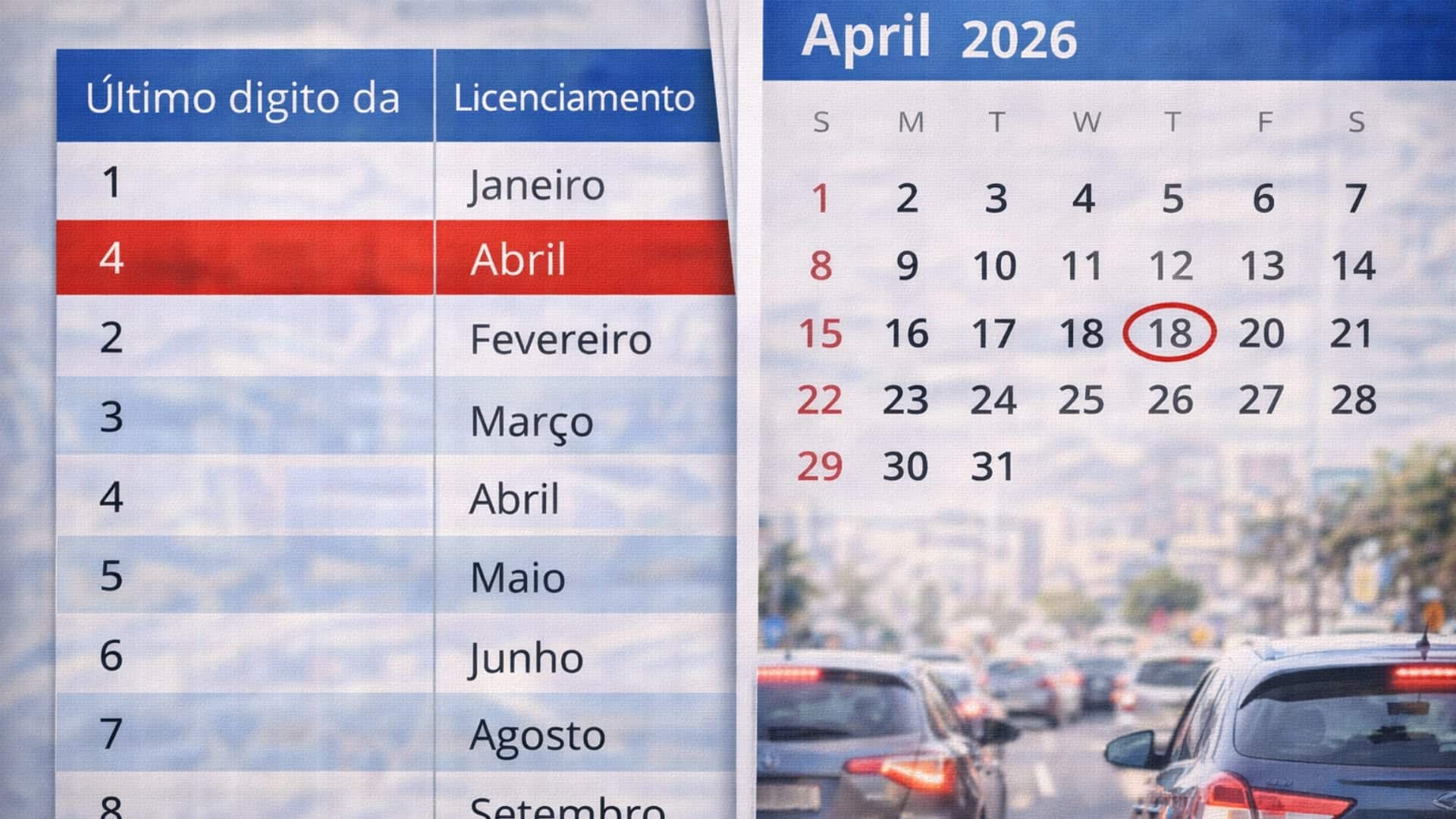 CALENDÁRIO LICENCIAMENTO