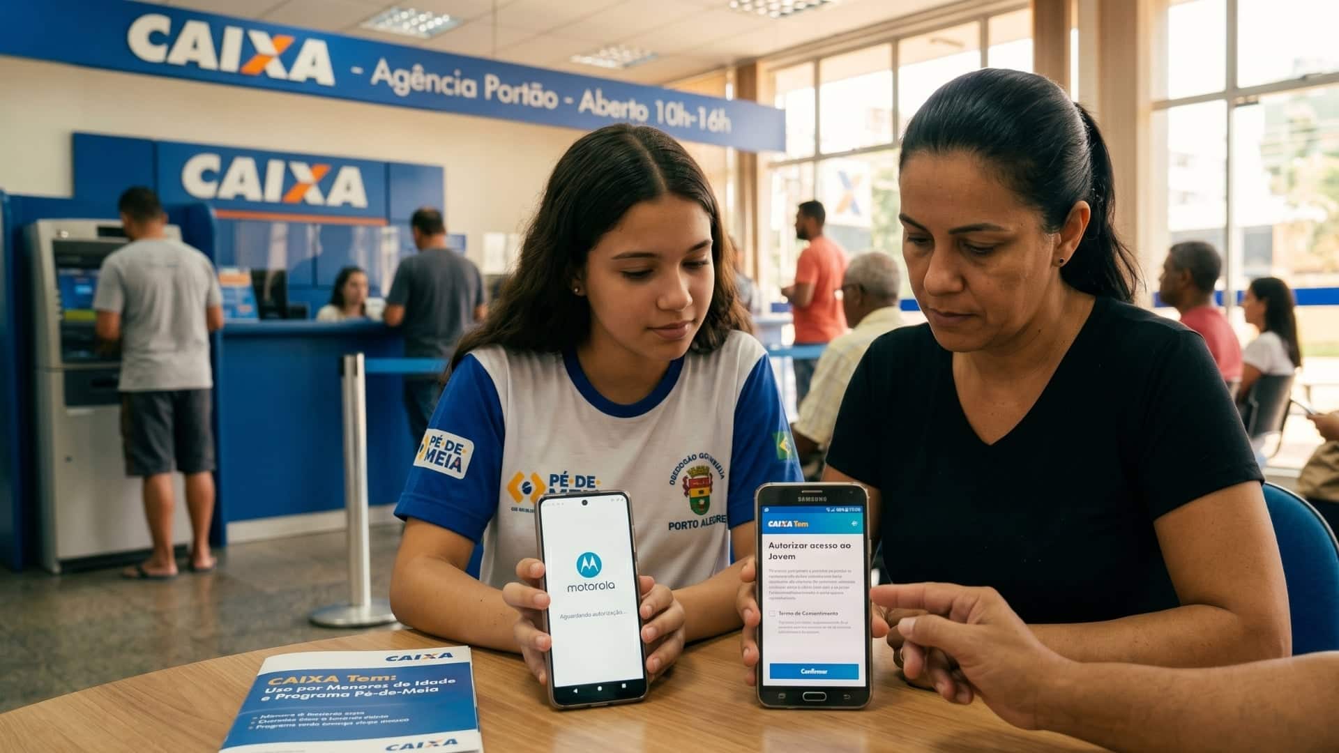 CAIXA detalha uso do app por menores de idade