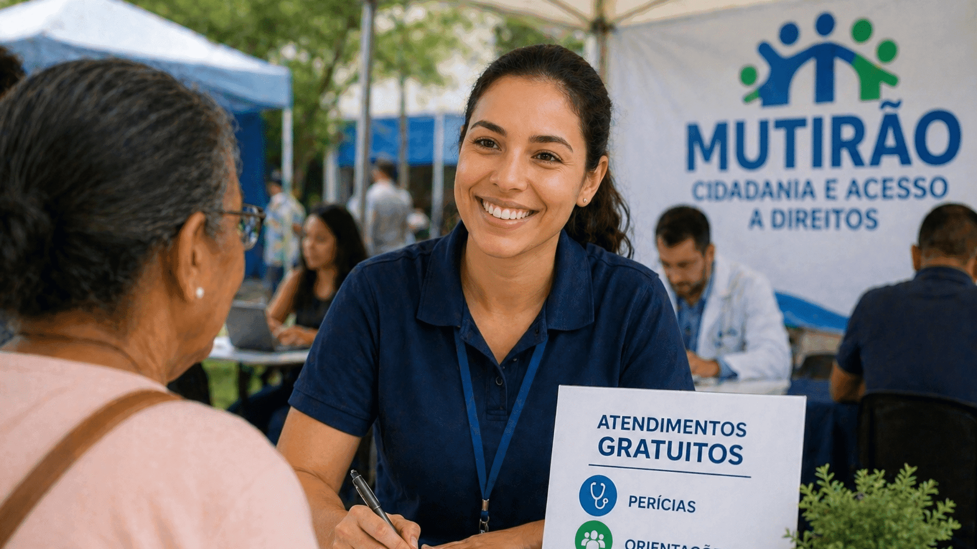 Mutirão leva perícias e atendimentos gratuitos à população