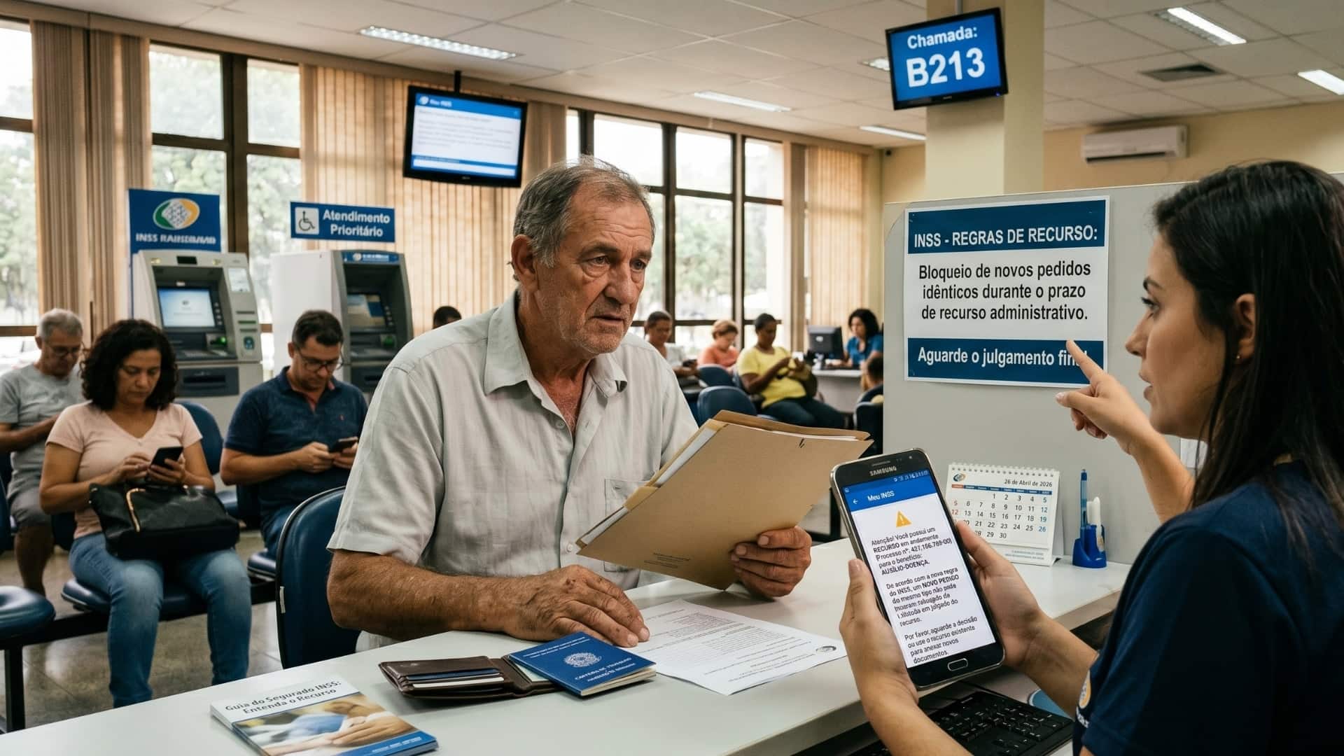 INSS passa a barrar novos pedidos durante prazo de recurso