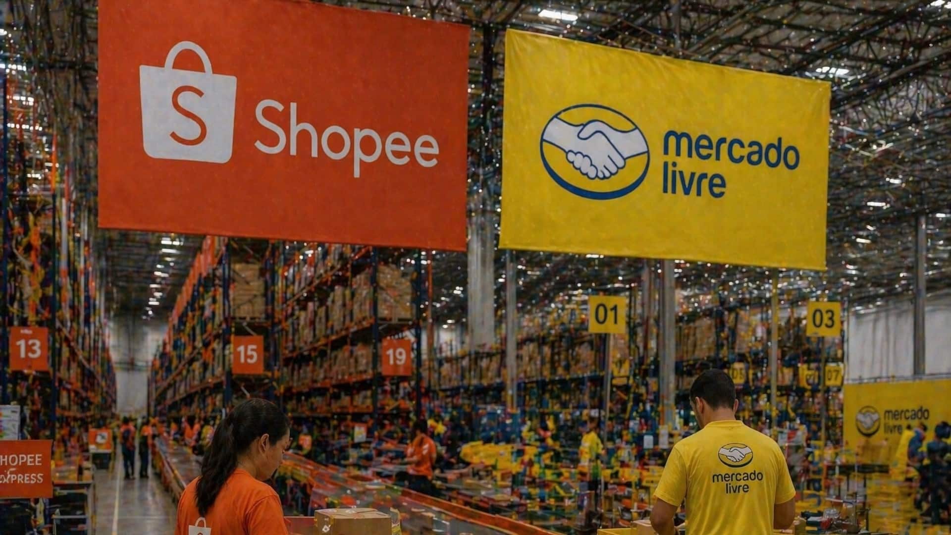 Vacância de galpões cai com expansão de Shopee e Mercado Livre