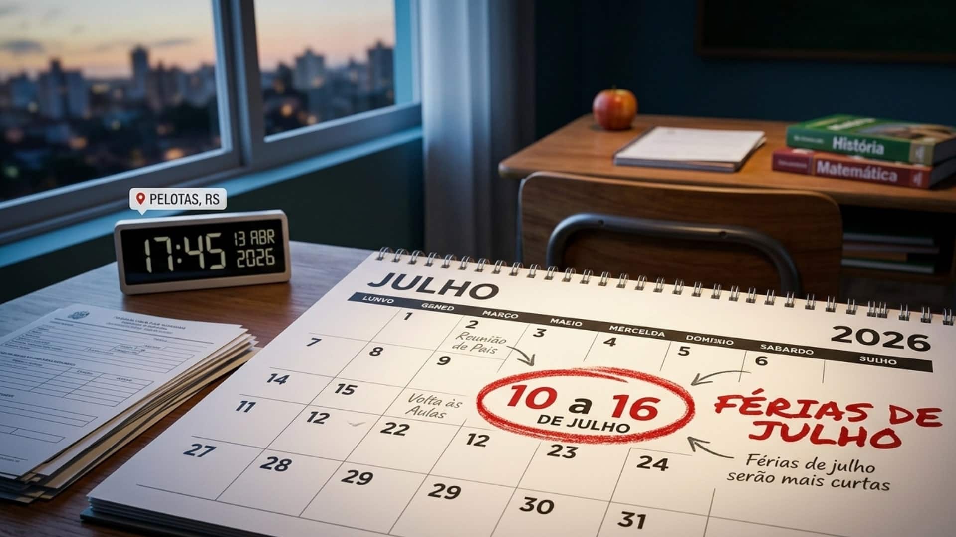 férias