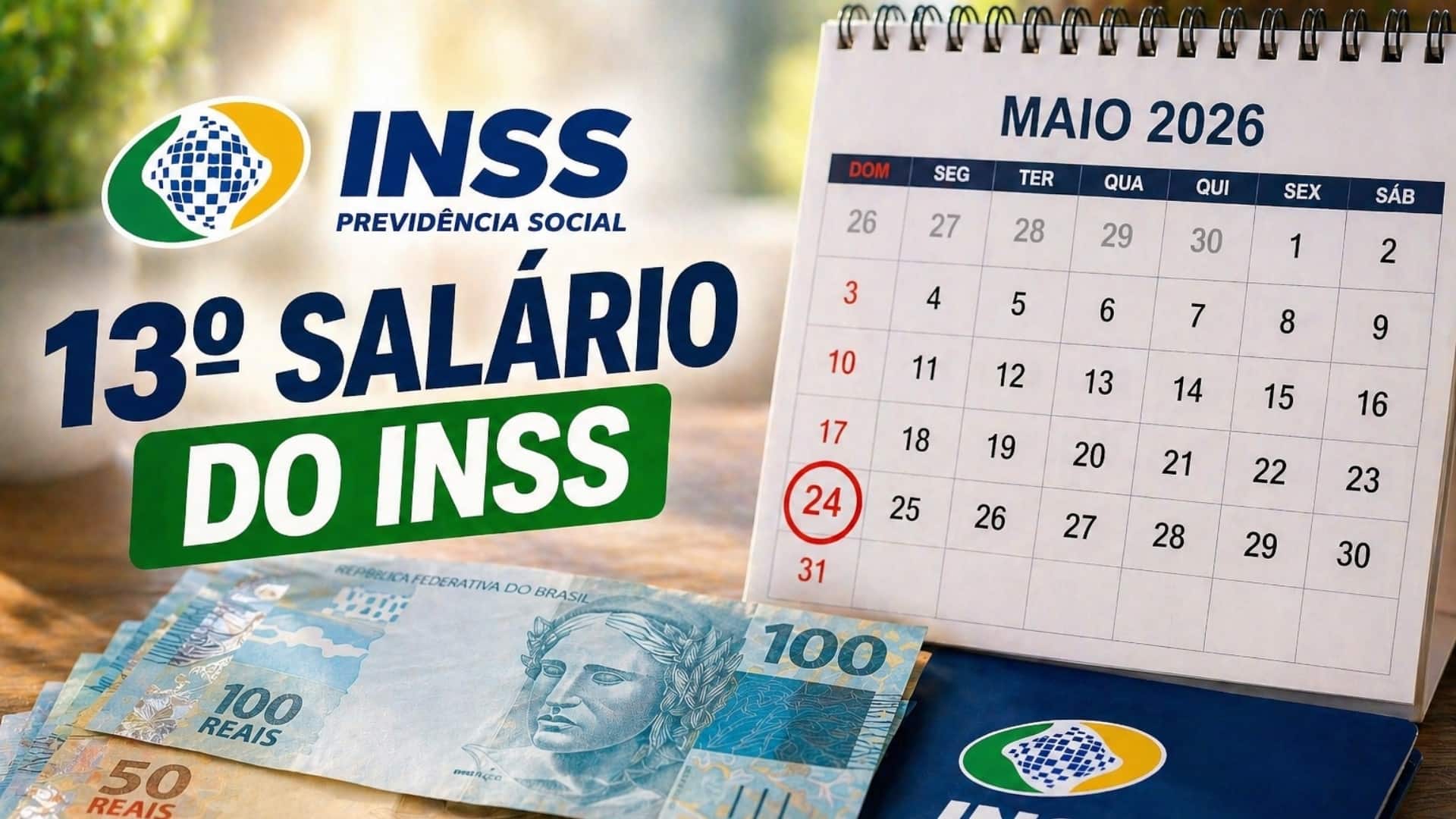 INSS paga 2ª parcela do 13º entre maio e junho