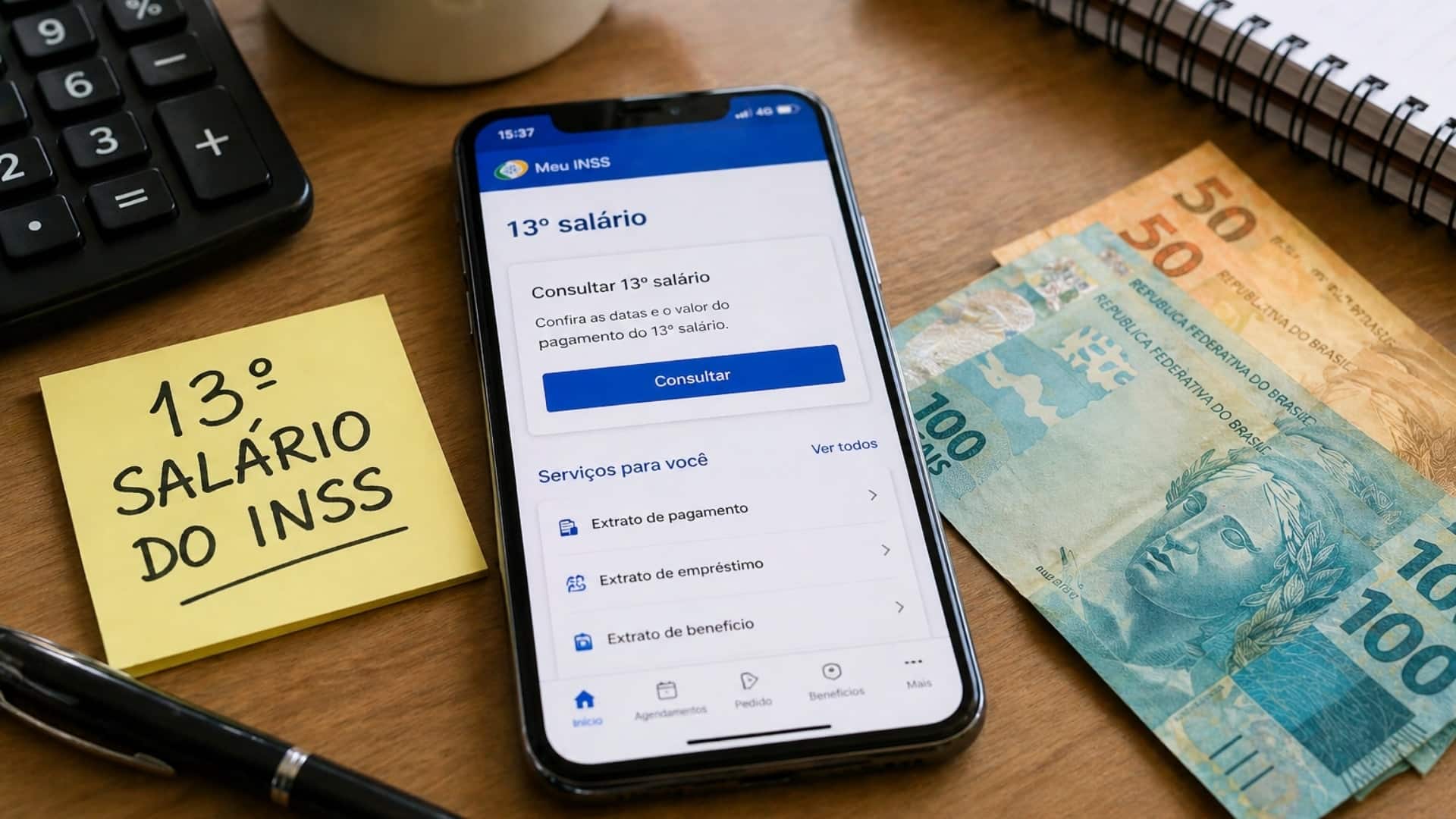 INSS inicia pagamento do 13º para quem recebe acima do piso