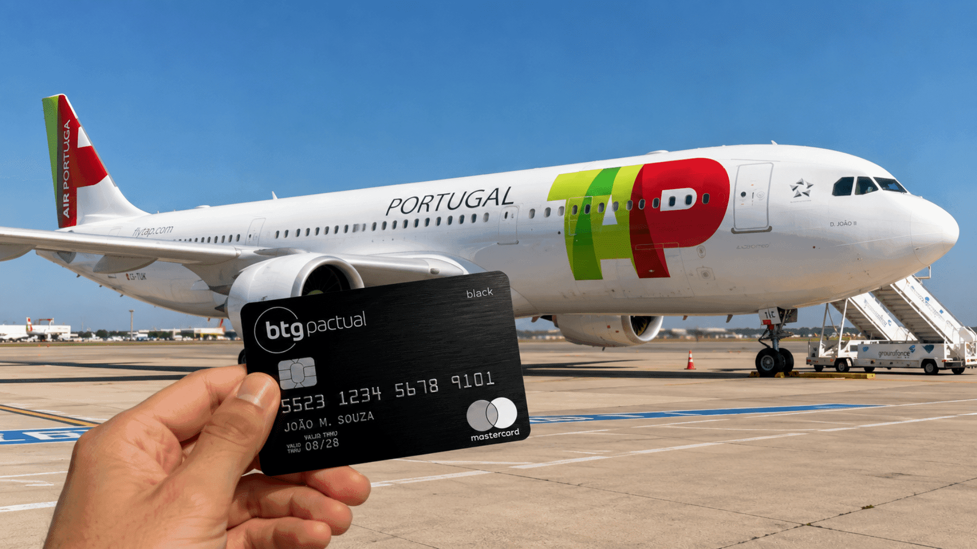 Clientes do cartão BTG Pactual Black têm 10% off em voos TAP