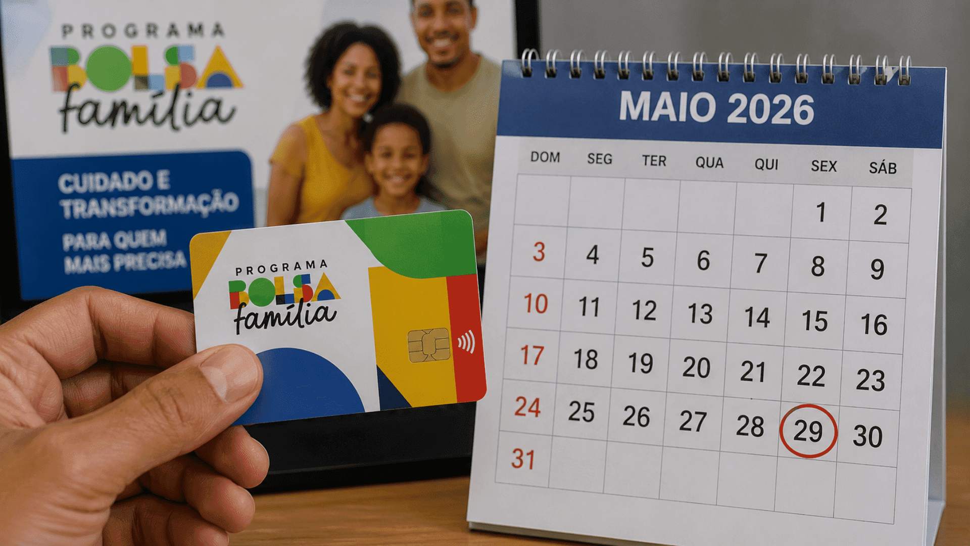 Bolsa Família de maio será pago até o dia 29