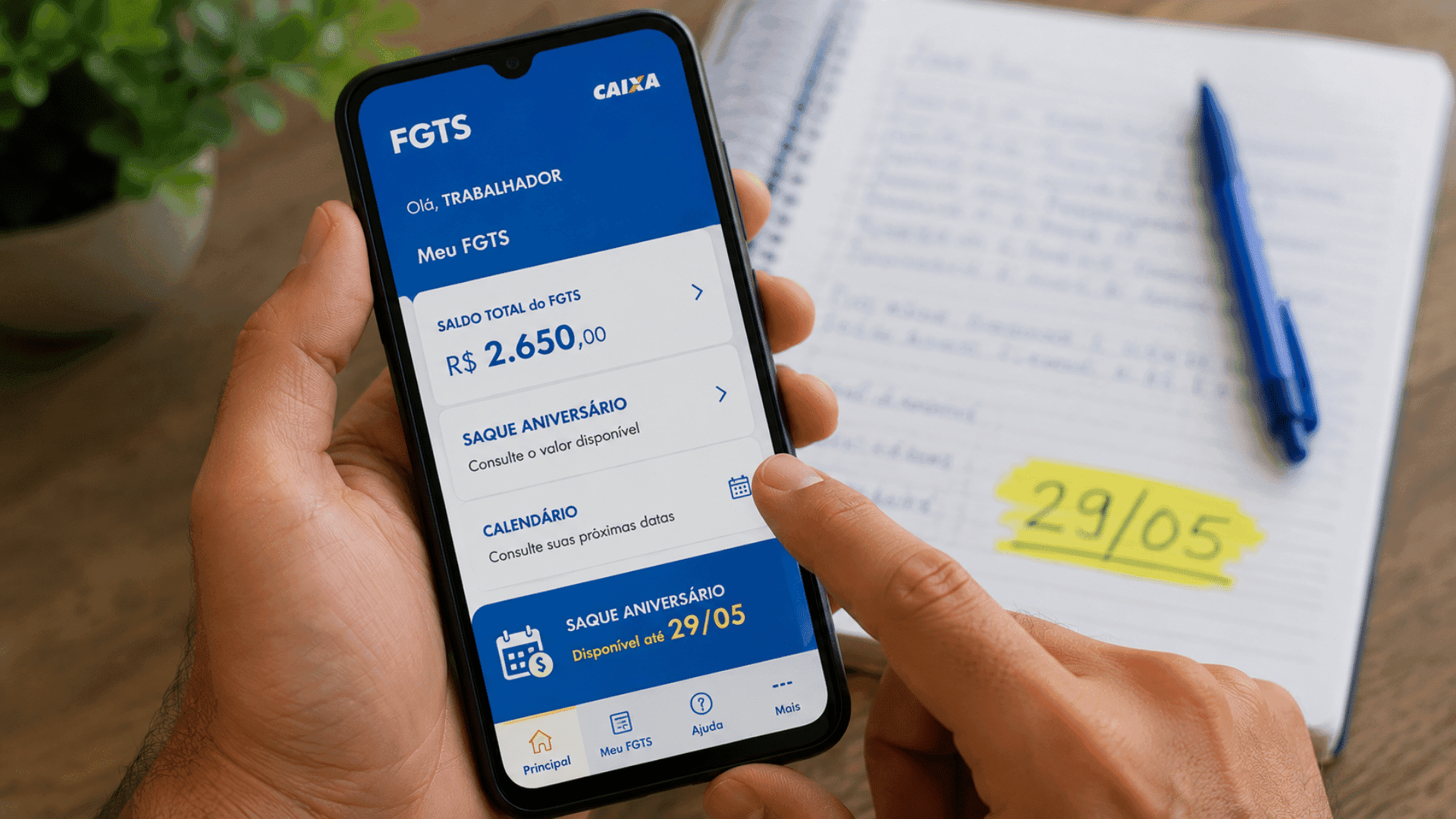 FGTS: prazo para saque-aniversário vai até 29 de maio