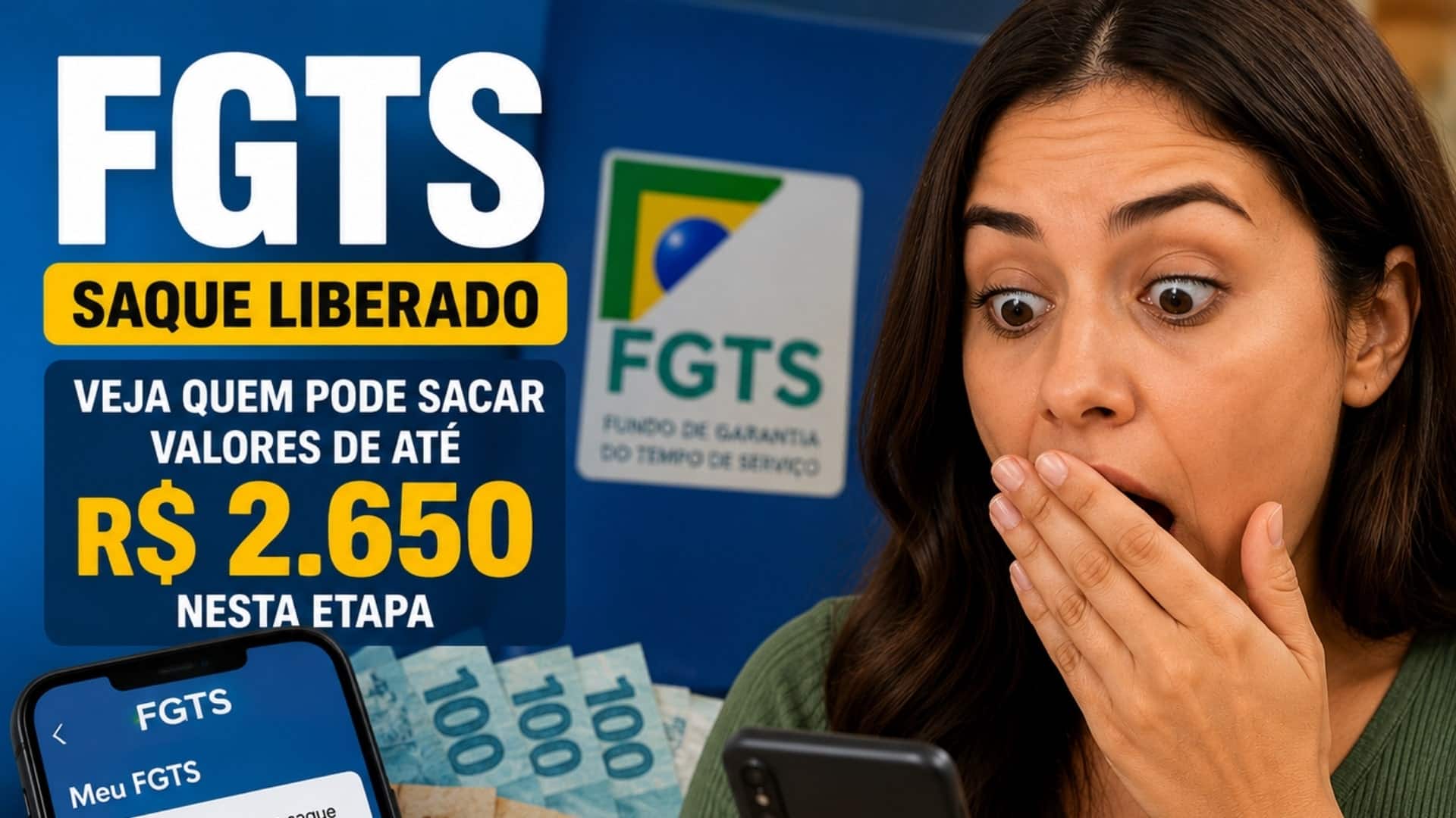 FGTS: veja quem pode sacar valores de até R$ 2.650 nesta etapa