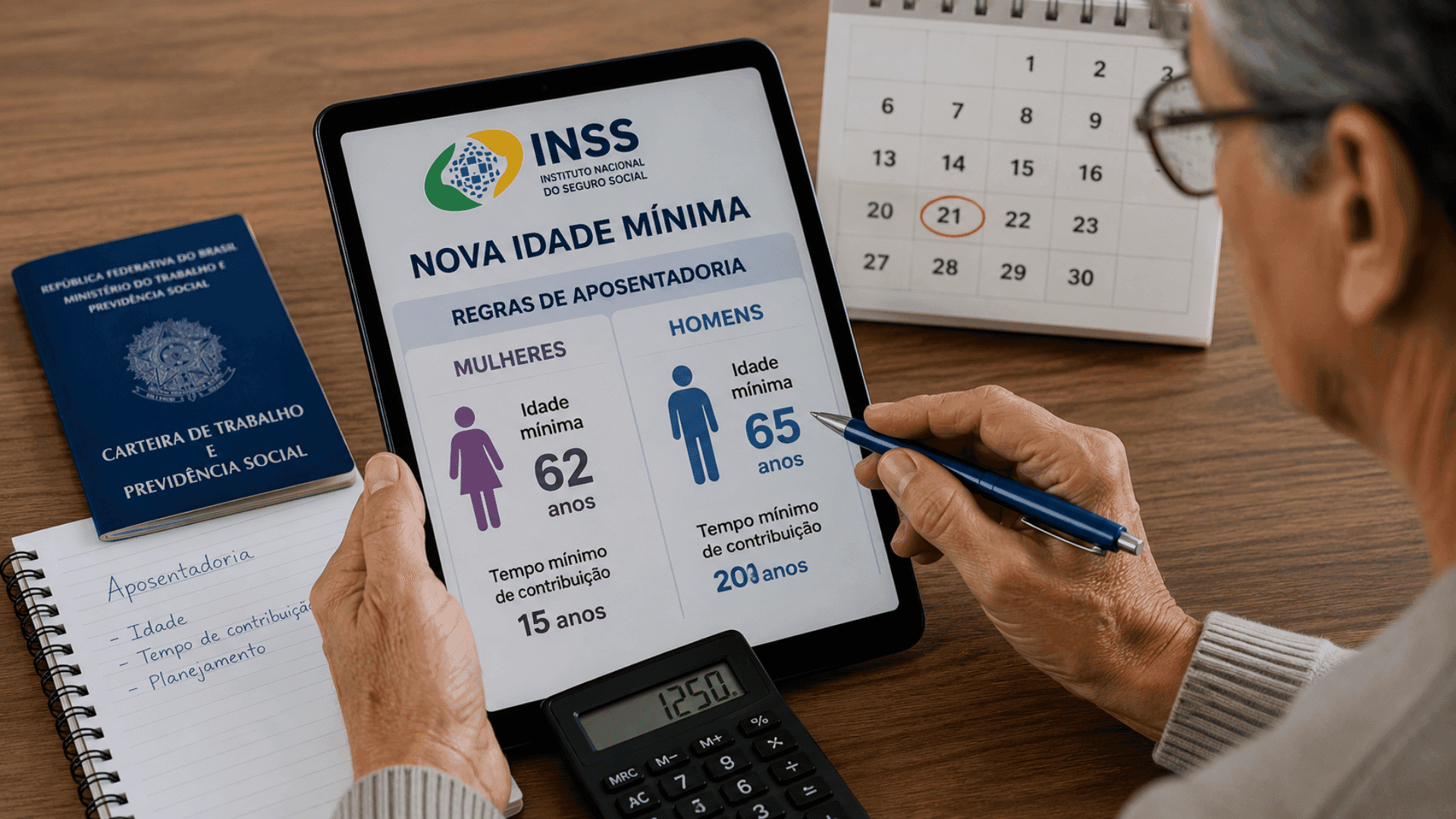 Nova idade mínima pode mudar planos de aposentadoria no INSS