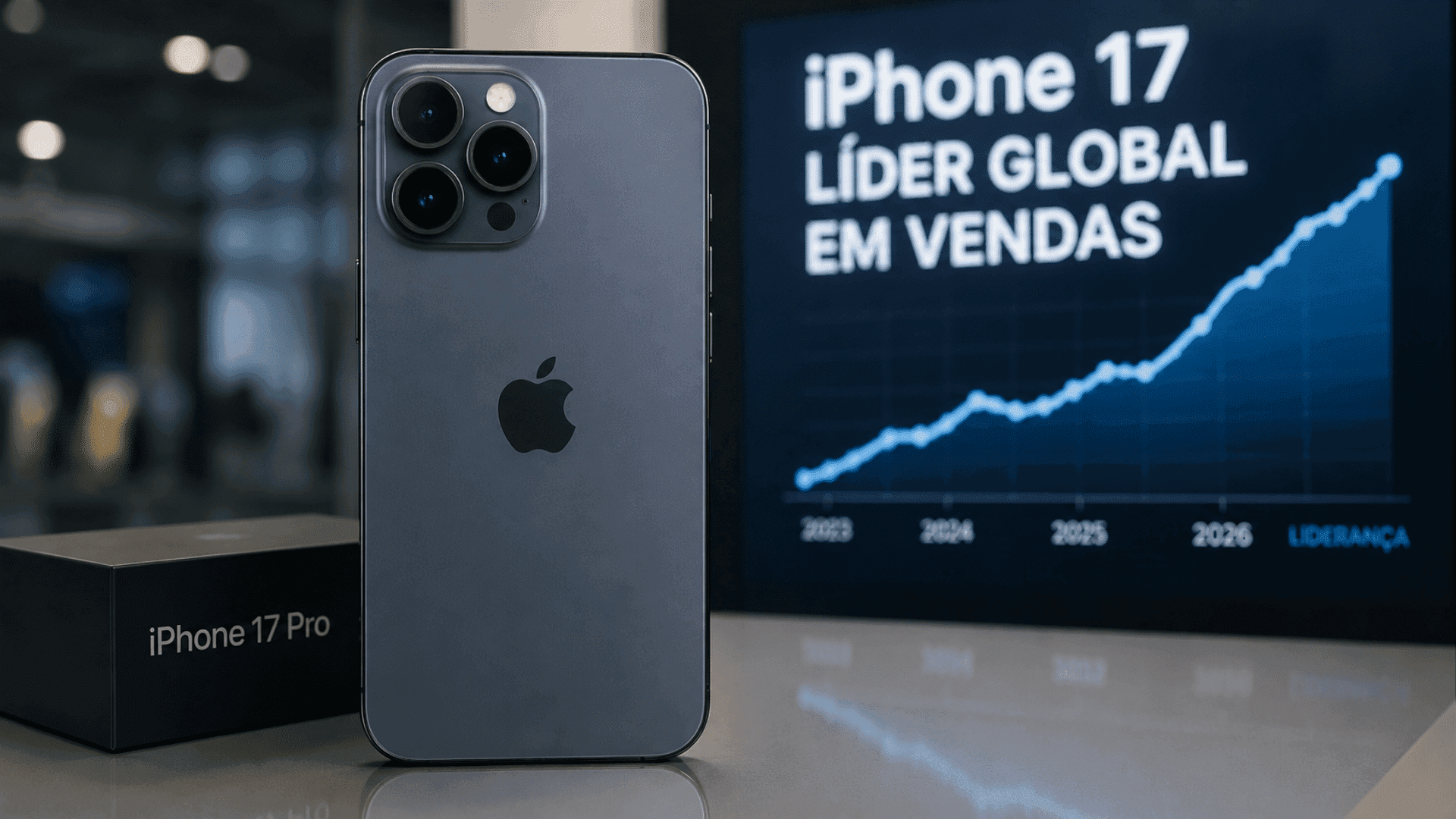 Apple coloca iPhone 17 no topo do mercado global