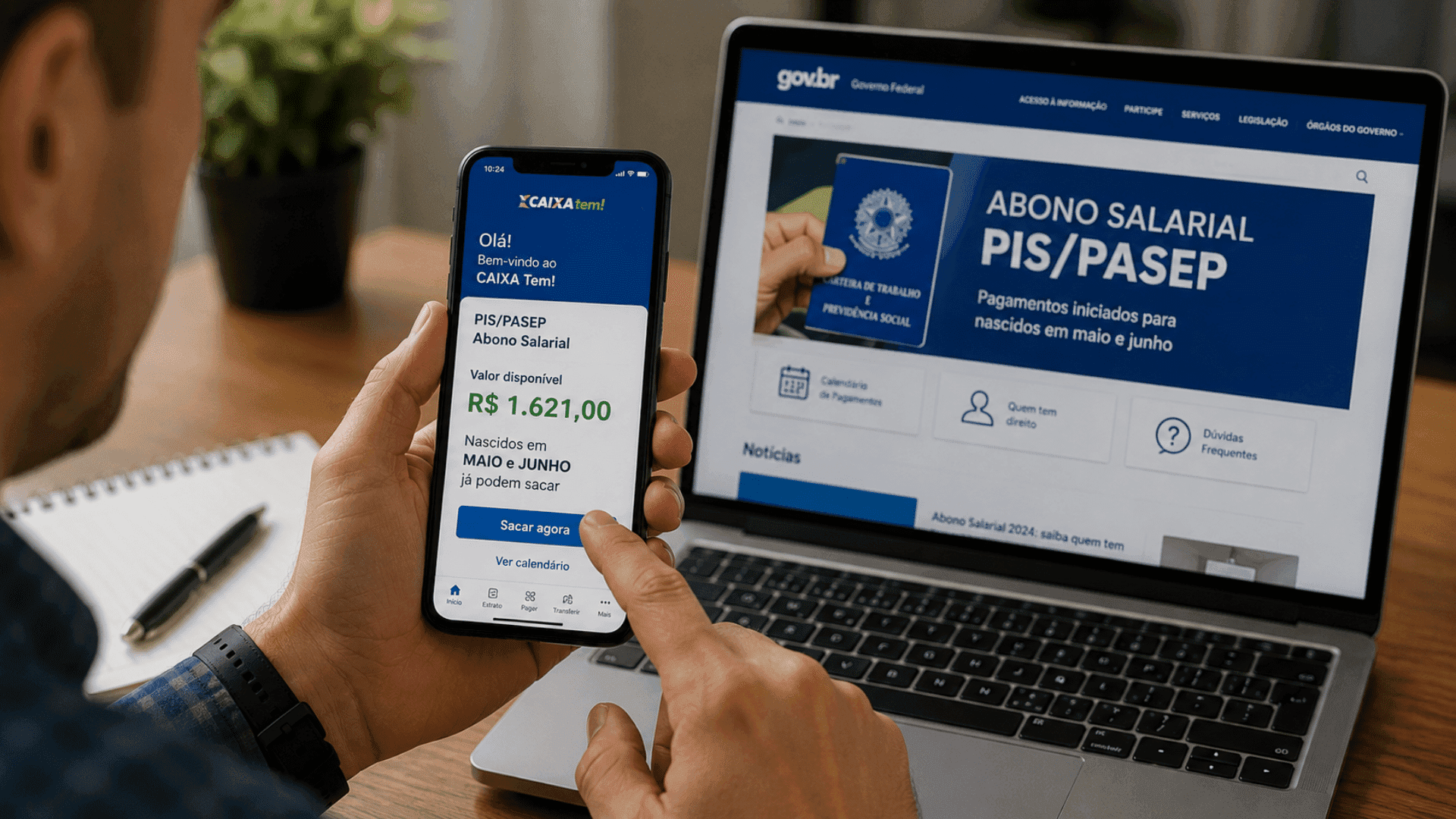 PIS/Pasep: veja quem pode sacar abono de até R$ 1.621 nesta rodada