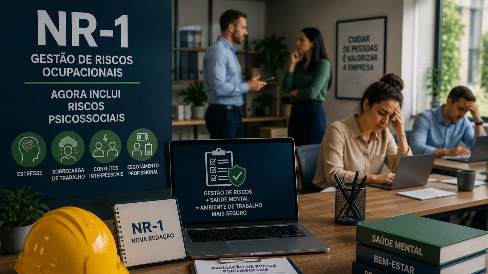 NR-1 passa a incluir riscos psicossociais na gestão de segurança do trabalho