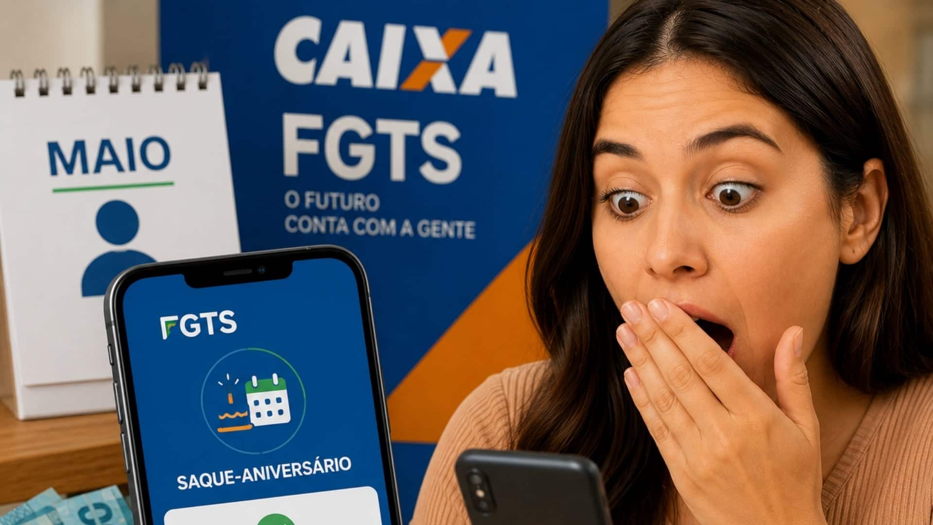 Caixa inicia pagamento do saque-aniversário do FGTS para nascidos em maio
