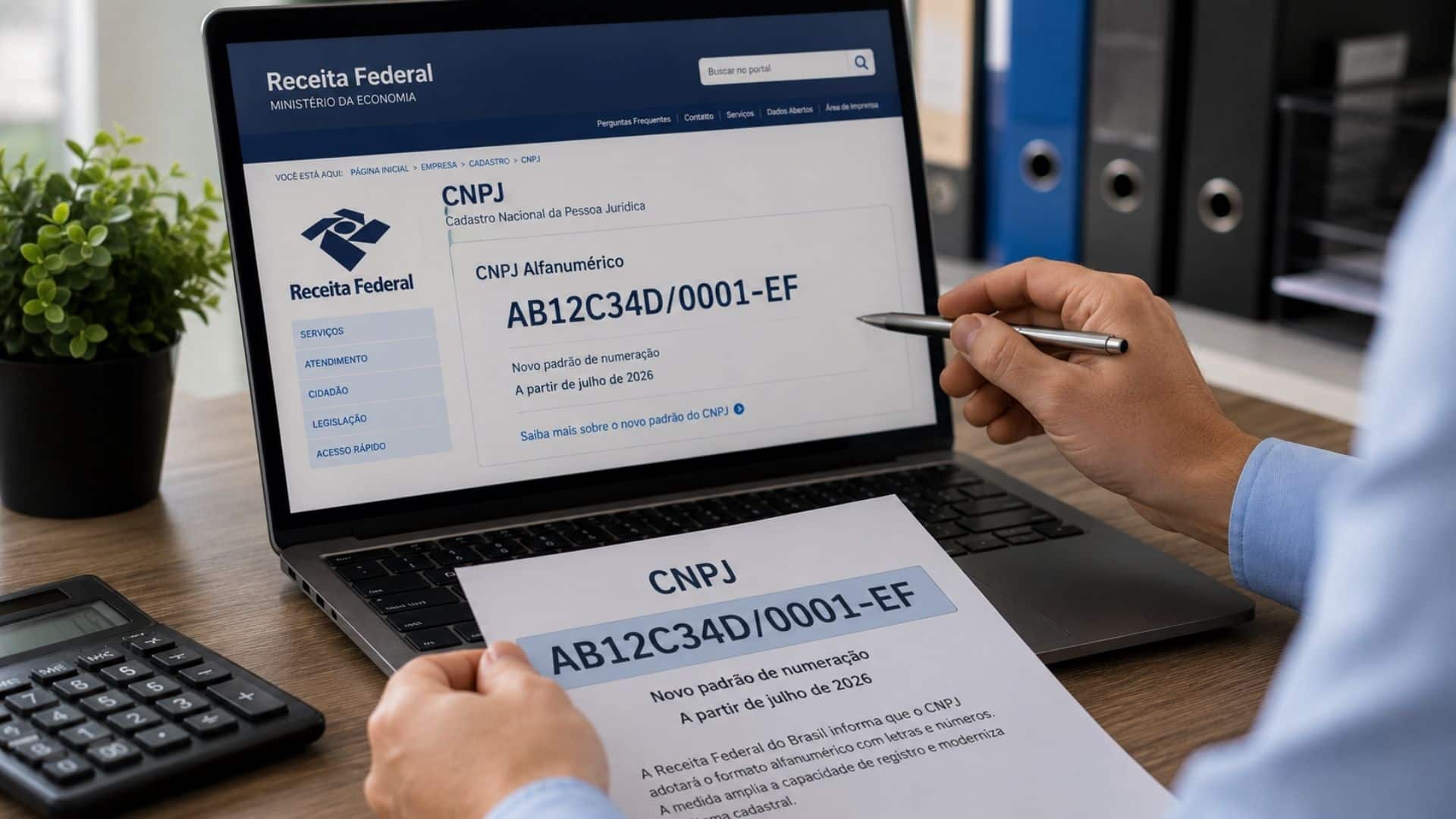 Empresas devem se preparar para novo padrão do CNPJ