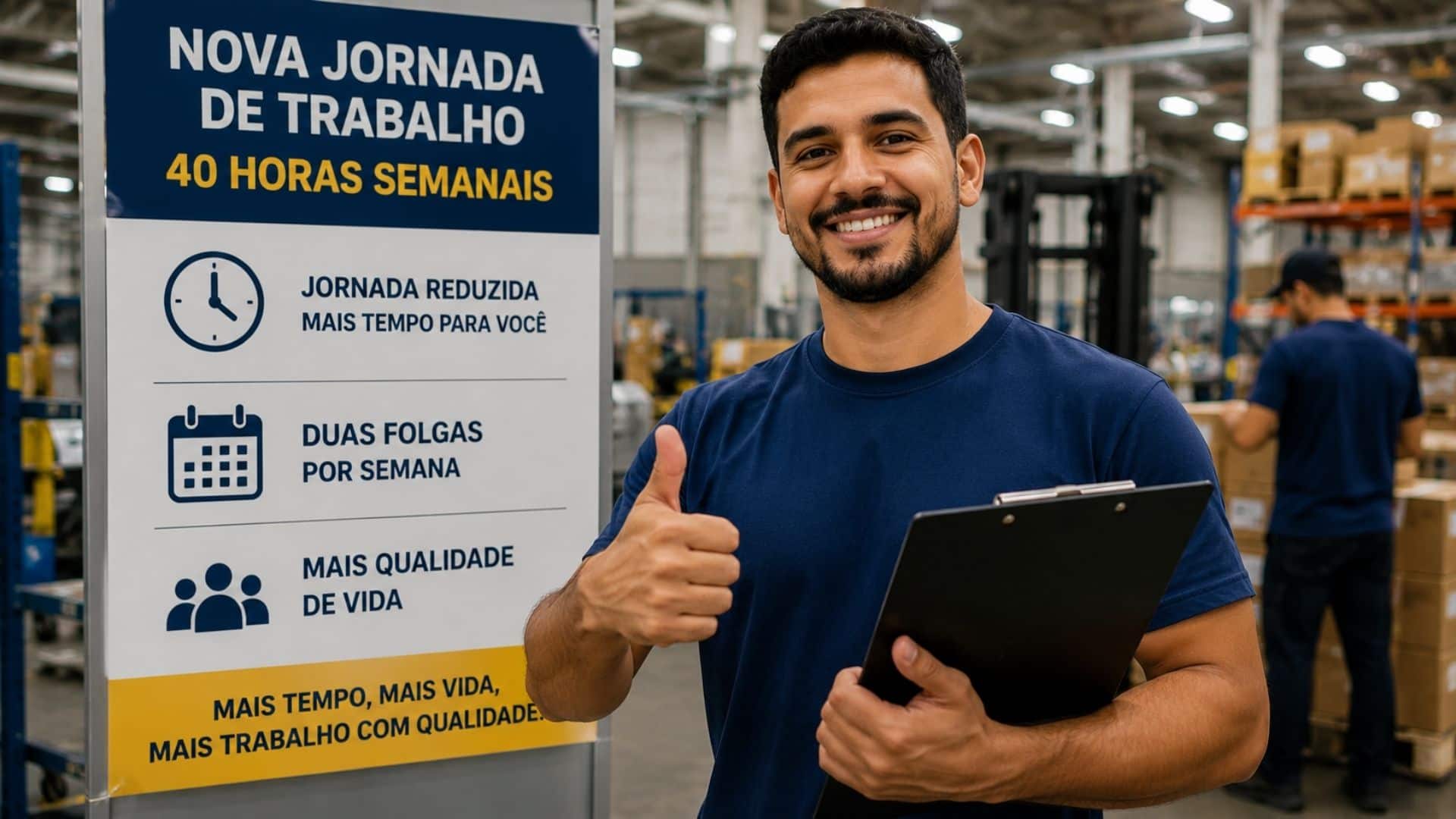 Jornada cai para 40 horas com duas folgas semanais; veja mudanças