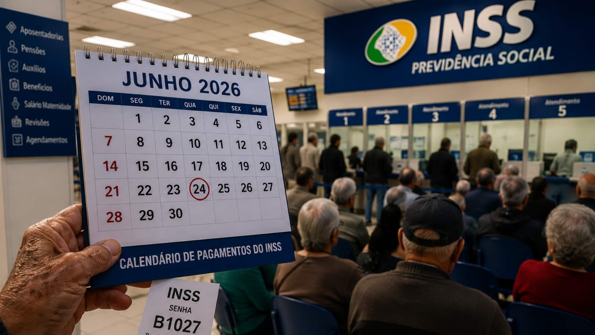 INSS inicia depósitos de junho para segurados com benefício de até R$ 1.621