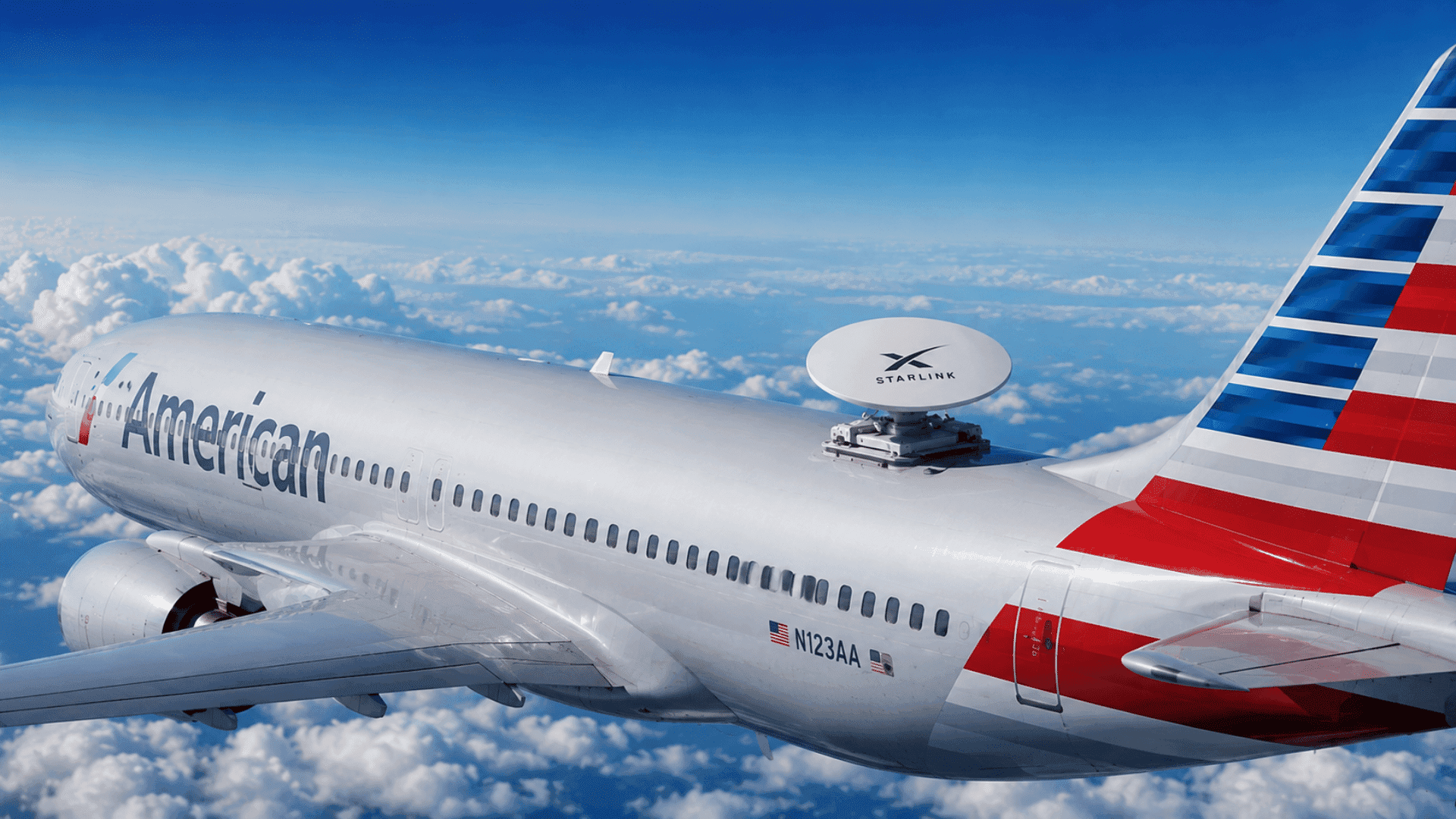 American Airlines adota Starlink para Wi-Fi em 500 aviões