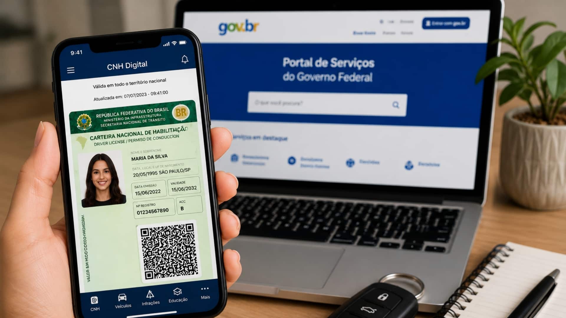 Como deixar a CNH Digital disponível no celular mesmo sem sinal