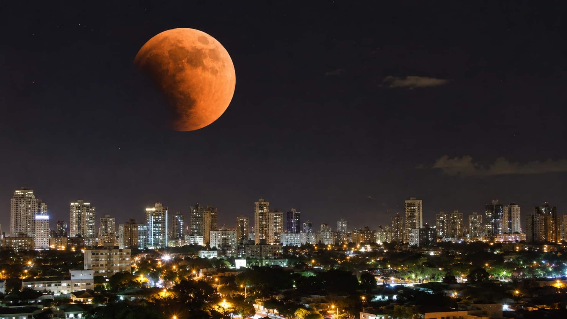 Eclipse lunar parcial poderá ser visto em todo o Brasil na madrugada de 28 de agosto