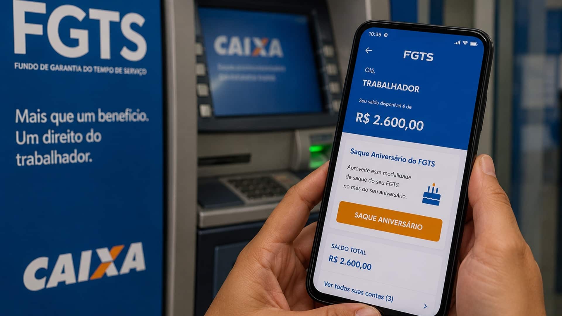 Nascidos em julho já podem sacar o FGTS pelo saque-aniversário; veja até quando