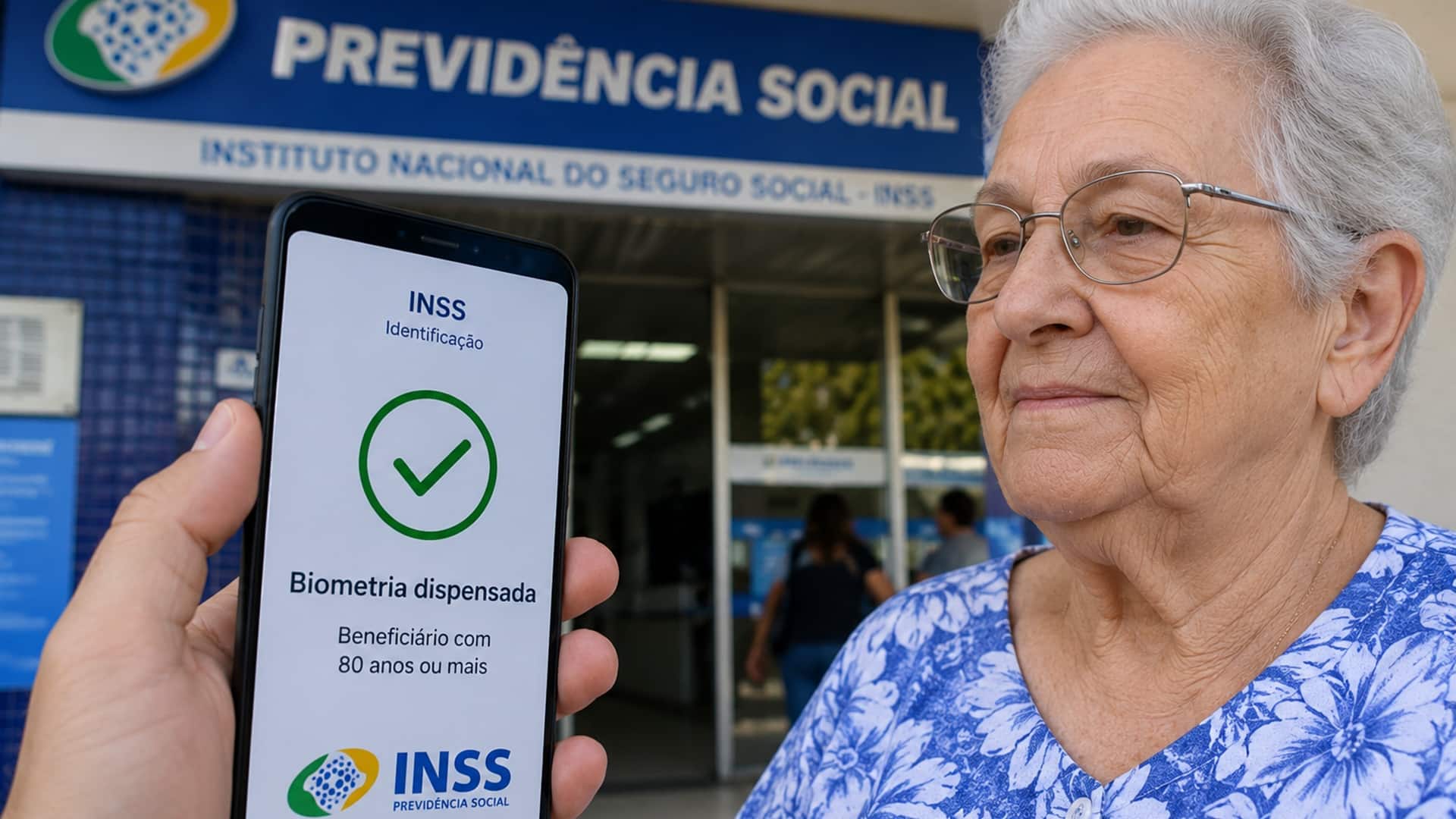 INSS altera regra e dispensa biometria para beneficiários acima de 80 anos