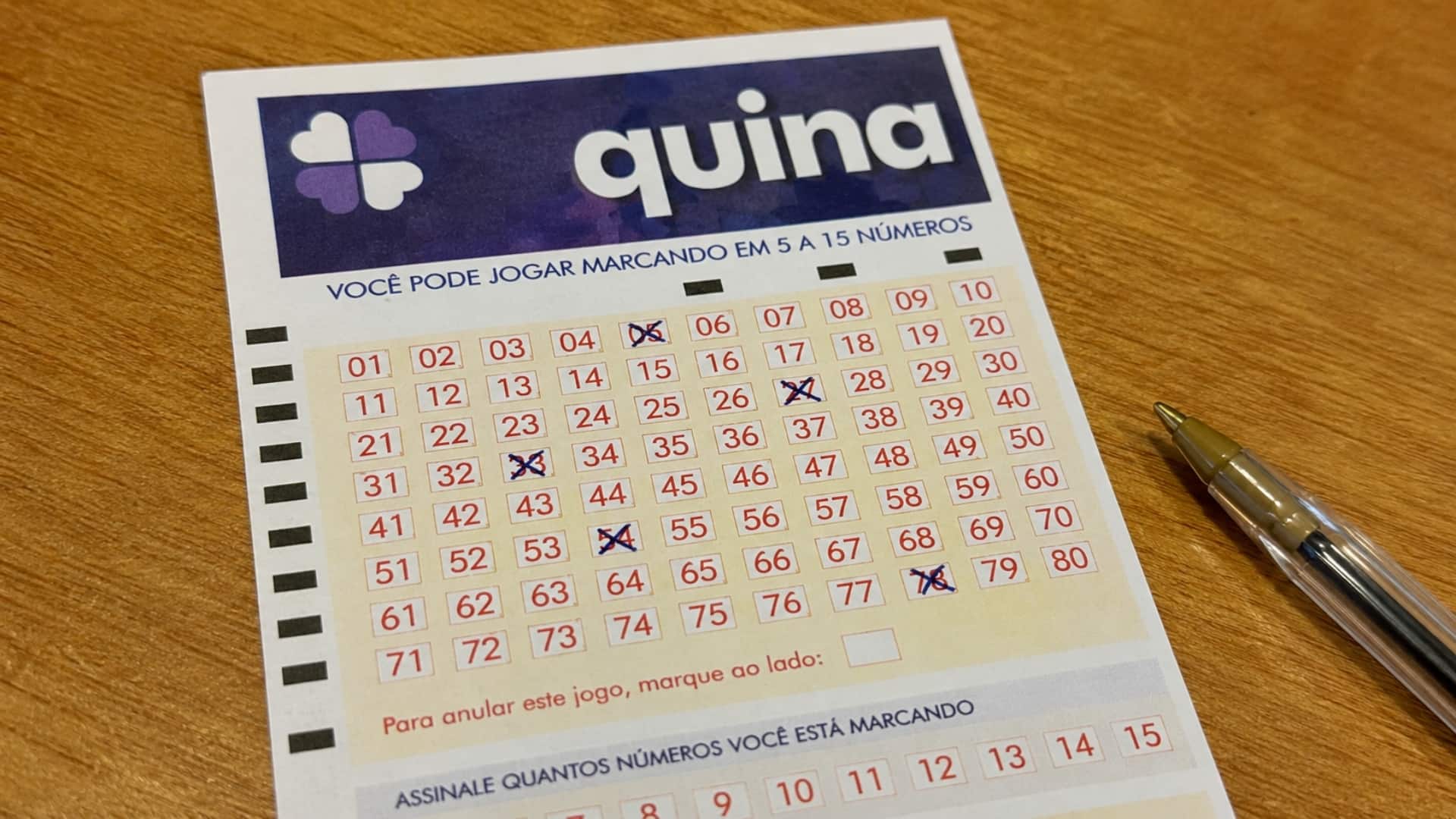 Resultado da Quina 7072: confira os 5 números sorteados nesta quarta-feira (22/07)