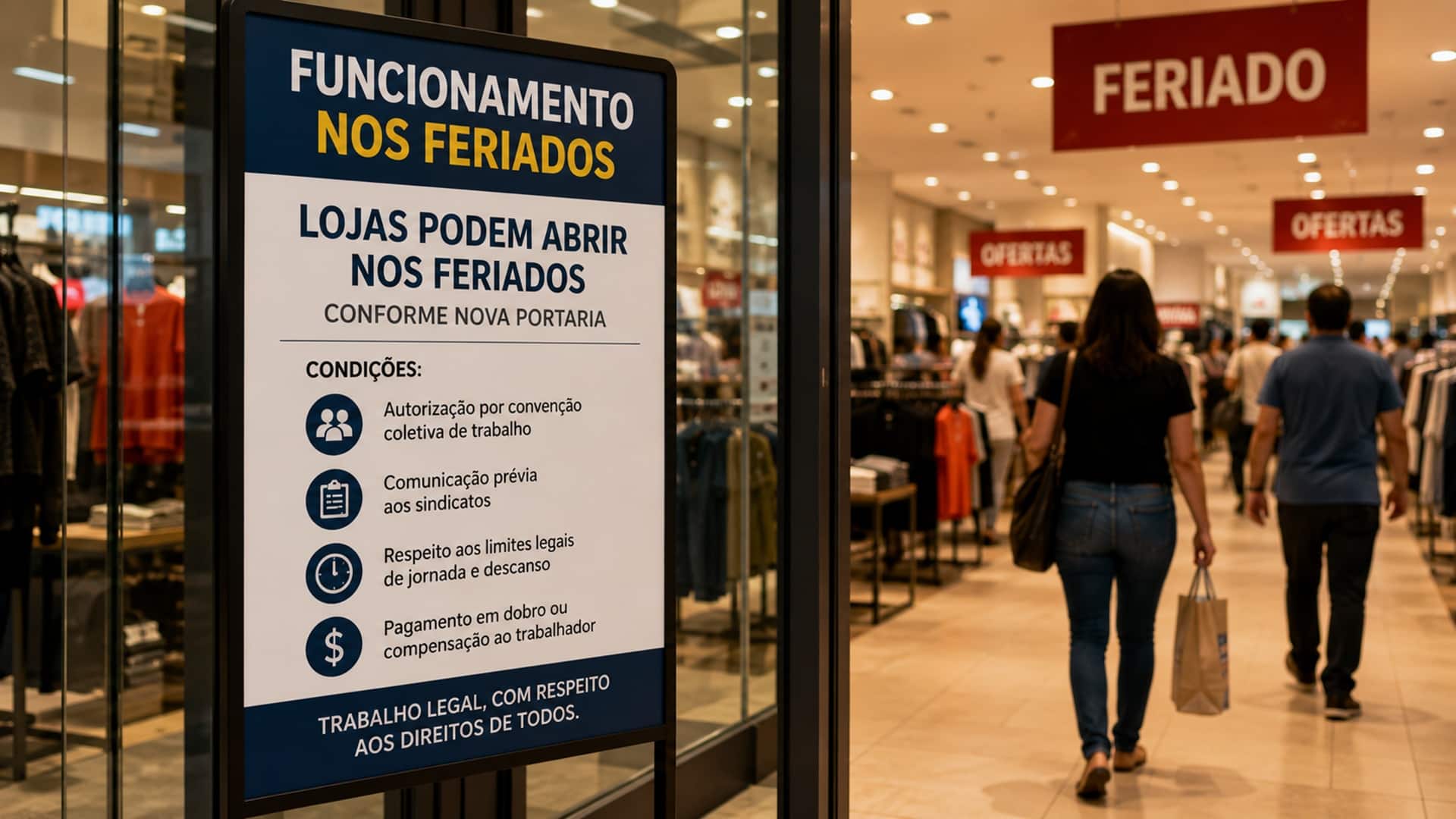 Lojas podem abrir nos feriados? Nova portaria define as condições