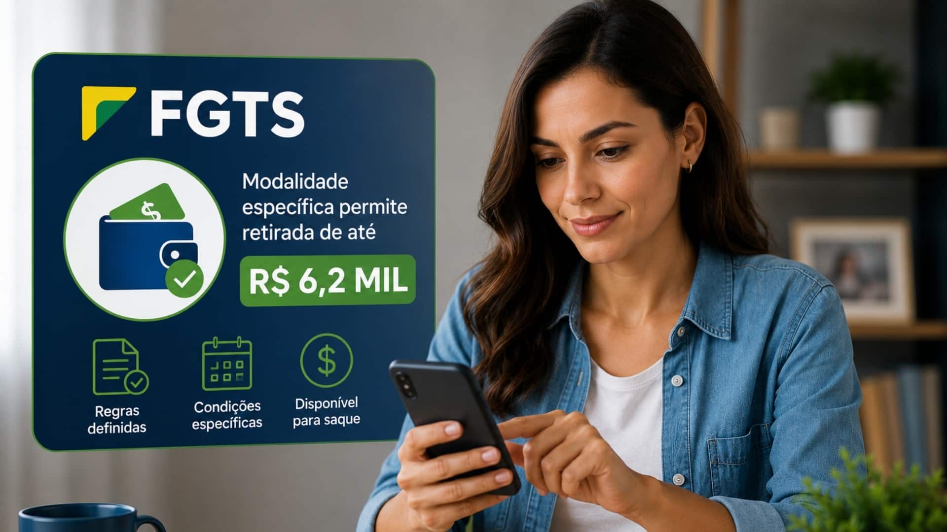 Prazo para pedir até R$ 6.220 do FGTS acaba nesta quarta-feira (29)