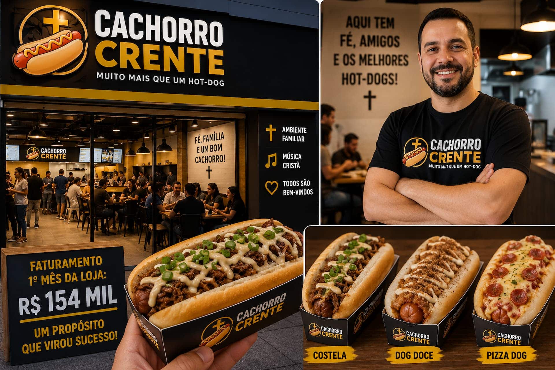hot-dog cachorro crente